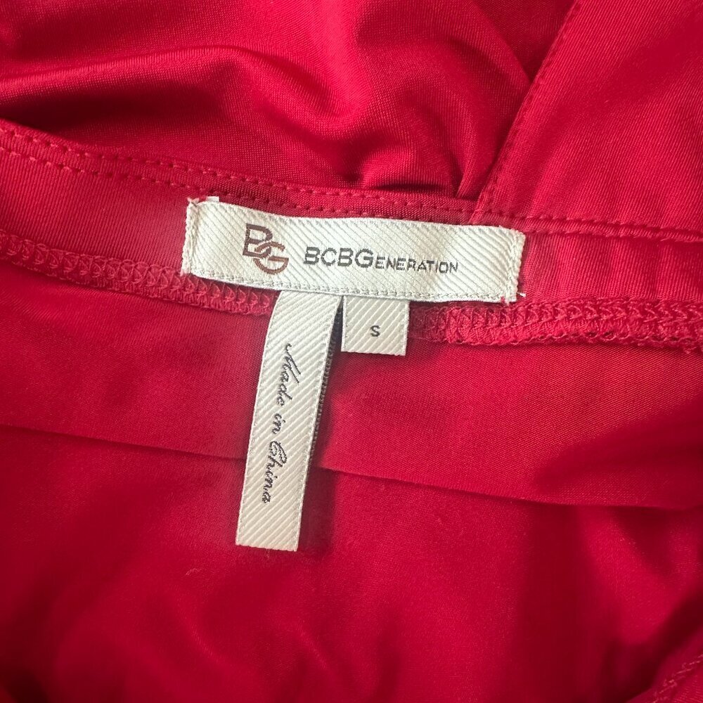 Bcbgeneration Red One Shoulder Jersey Drape And T… - image 7